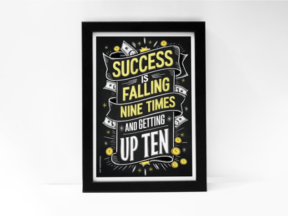 "The Success Code" Poster – Add a Touch of Personality to Your Space