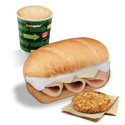Chicken N' Cheese Sandwich (10cm) + Coffee + Hashbrown