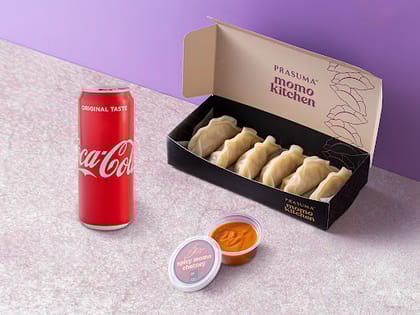 Steamed Chicken Momos & Drink Deal - Save Rs.40