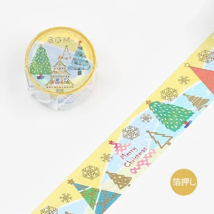 BGM Washi Tape Christmas Limited Edition -Trees