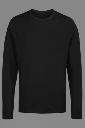 Unisex Full Sleeve: Black T-Shirt-S