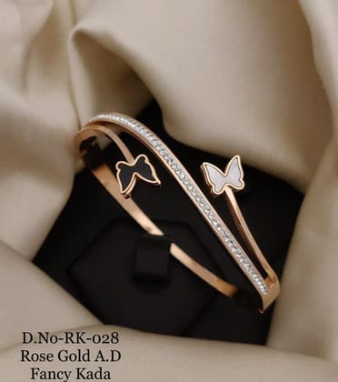 Fency Design Rose Gold Kada Bracelet