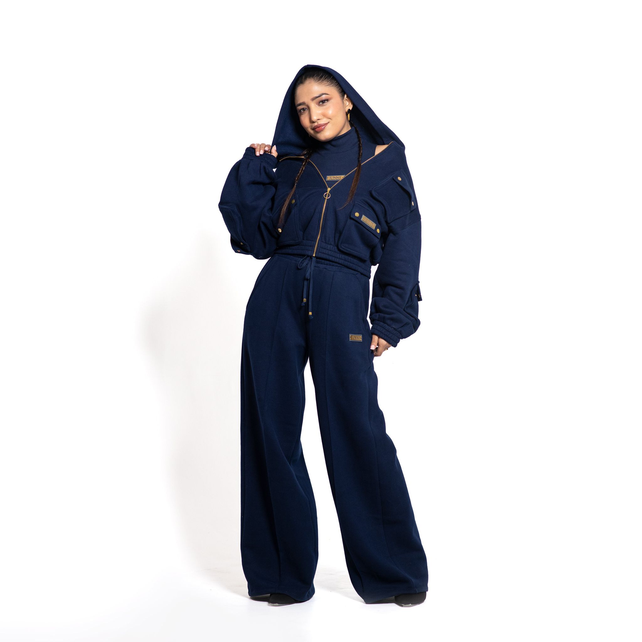 Koko cargo Hoodie jacket-Galaxy Blue / XS