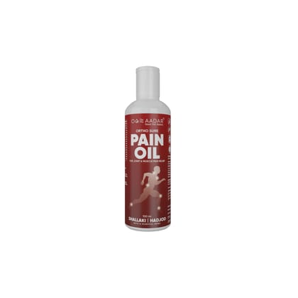 AADAR ORTHO SURE Pain Oil Ayurvedic Pain Relief Oil for Knee Back Joints and Muscle Pain Shallaki Hadjod and Mahanarayan oil 100 ml-AADAR ORTHO SURE Pain Oil Ayurvedic Pain Relief Oil for Knee, B