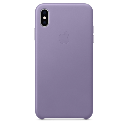 Premium Leather Cover - Lilac-iPhone XS Max