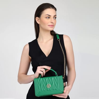 Maddie Sweetness Satchel-23X9X14CM / Green