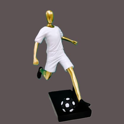 The Game of Art - Football Players Style 3-White / H: 11 | L: 3.5 | W: 5 ( Inch)
