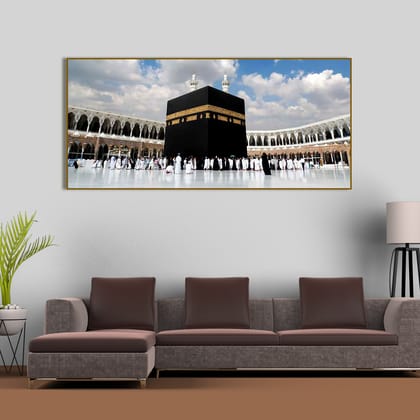 Makkah al-Mukarramah Islamic Canvas Wall Painting-Without Frame