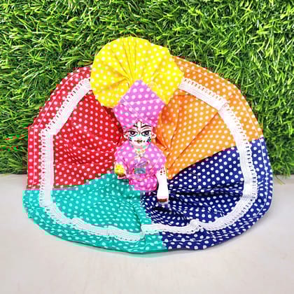 Laddu Gopal Ji Multicolor Cotton Dress Pack of 1-Size-0