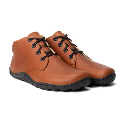 Baer Urban Leder Executive Barefoot Shoes for Men & Women - Profi (Tan & Black)-7