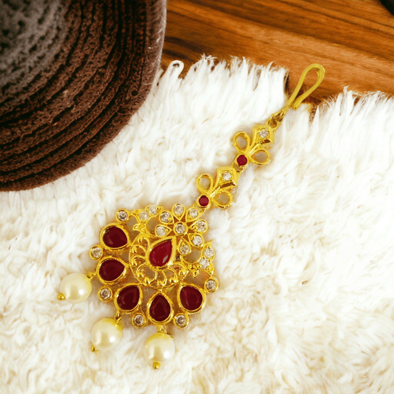 Radiant Ember Red Tika-Red / Gold Plated