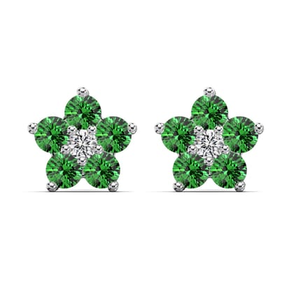 VERTE FLORA EARRINGS - Fine Silver-Silver