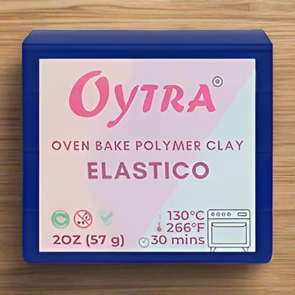 57 Grams (21 Navy Blue) Polymer Clay Oven Bake for Jewlery Making Elastico Series