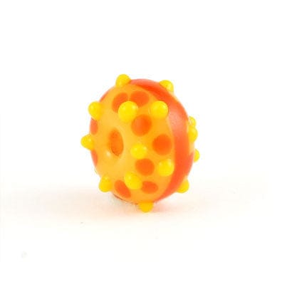 Beadwaala Handmade Fancy Lampwork Glass Beads For Jewelry Making. (Roundel) SFL-343-Per Packet 25 Pcs / 10X18 MM