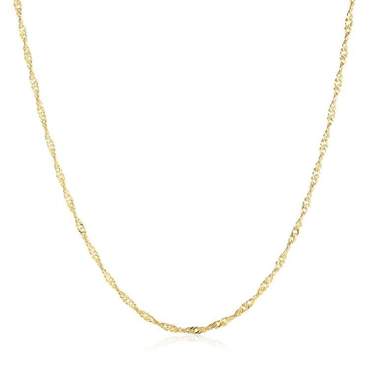 14K Gold Plated Chain Necklace-16"