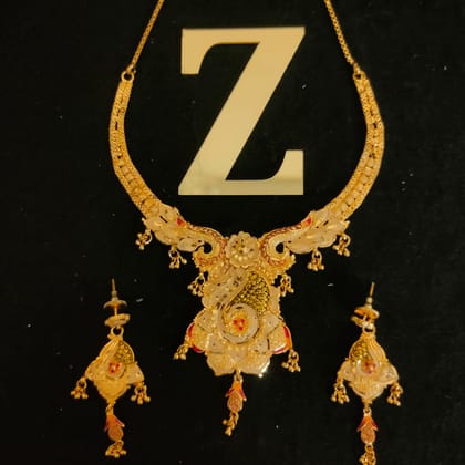 ZEVAR I One Gram Gold Plated Jewellery Set