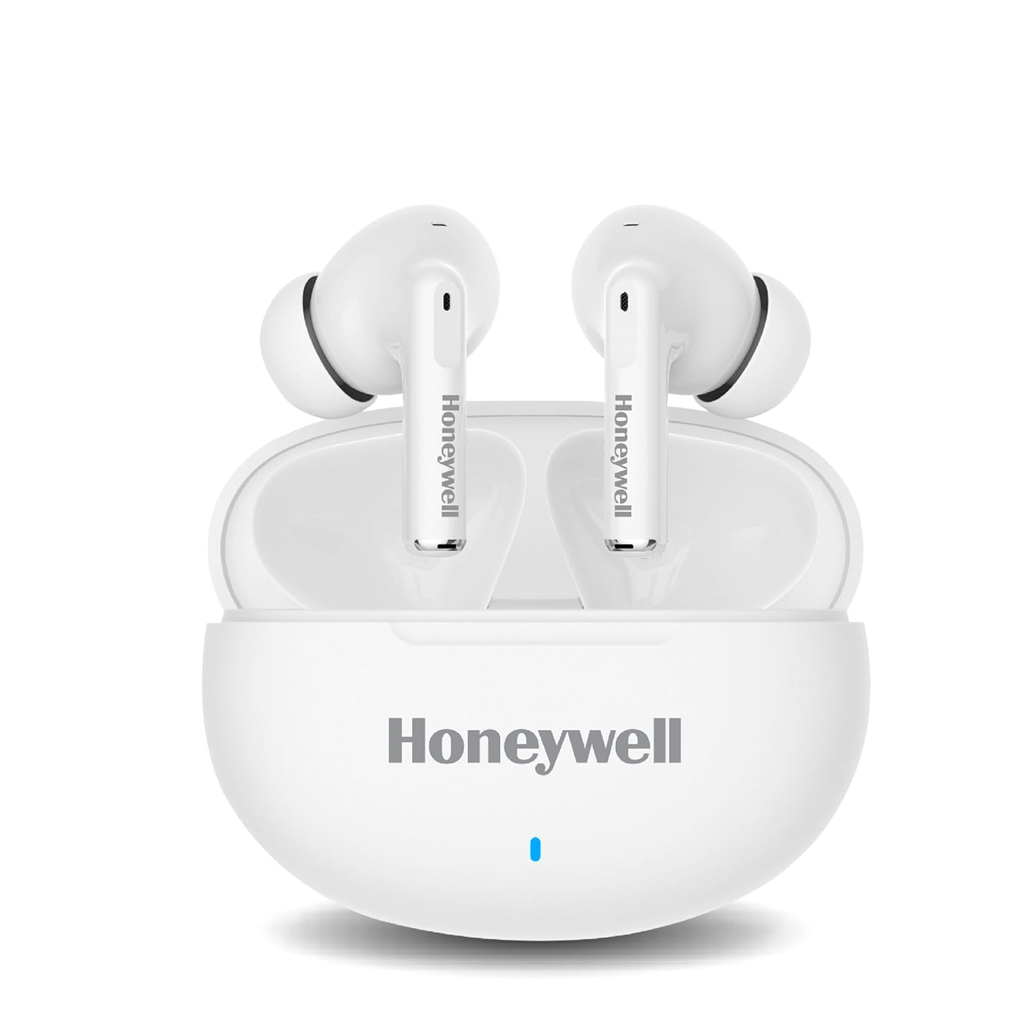 Honeywell Moxie V1200 TWS Earbuds, 26H of Playtime,Type C fast charging-White