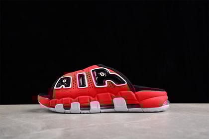NikeMens Air UpTempo Slide - Red/Black-Euro 41