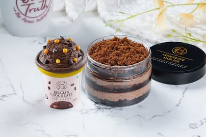 Belgian Chocolate Ice Cream + Choco Mud Jar