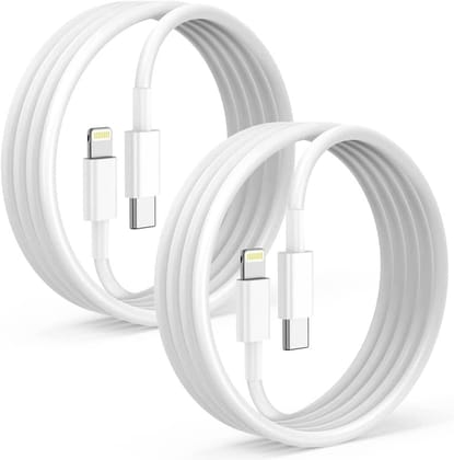 Thehatke Usb C Fast Charging Lightning Cable For Apple Iphone, Ipad And Ipod - White