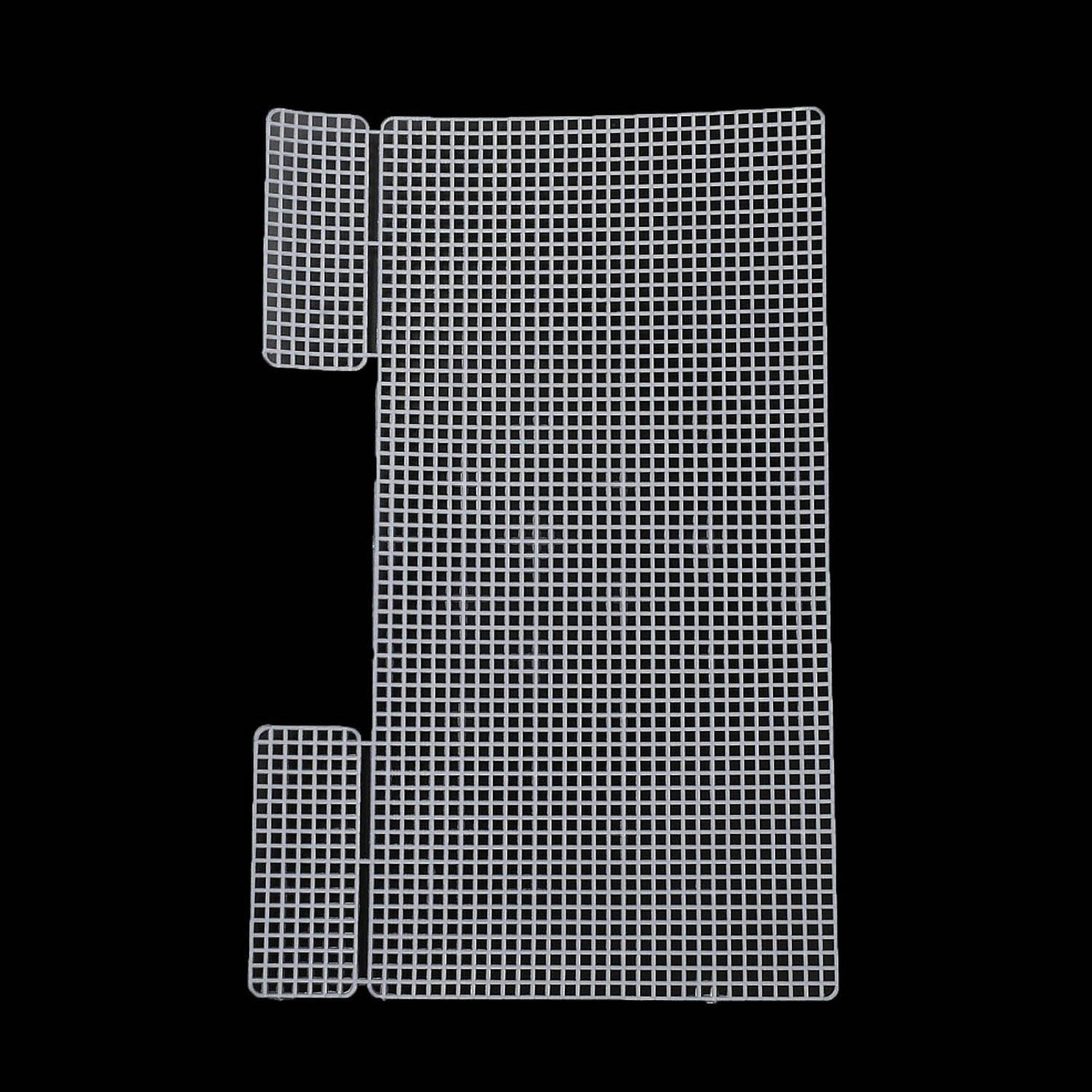 Embroidery Canvas Mesh Plastic Sheets 9x14 Inch (1 Piece) Hole 4x4mm For Bag Purse Bottom Side Padding Rectangle White For Cross Stitching Crochet-1 Piece