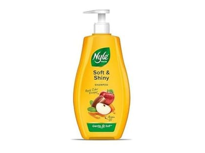Nyle Naturals Soft and Shiny Anti Hairfall Shampoo With Goodnes Of Apple Cider Vinegar And Argan OilGentle and soft shampoo PH balanced and Paraben free For Men and Women 800ml