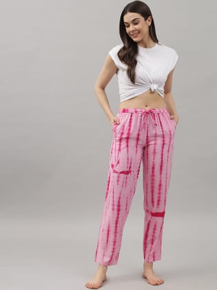 Tie and Dye Pyjama - Pink-M / Pink