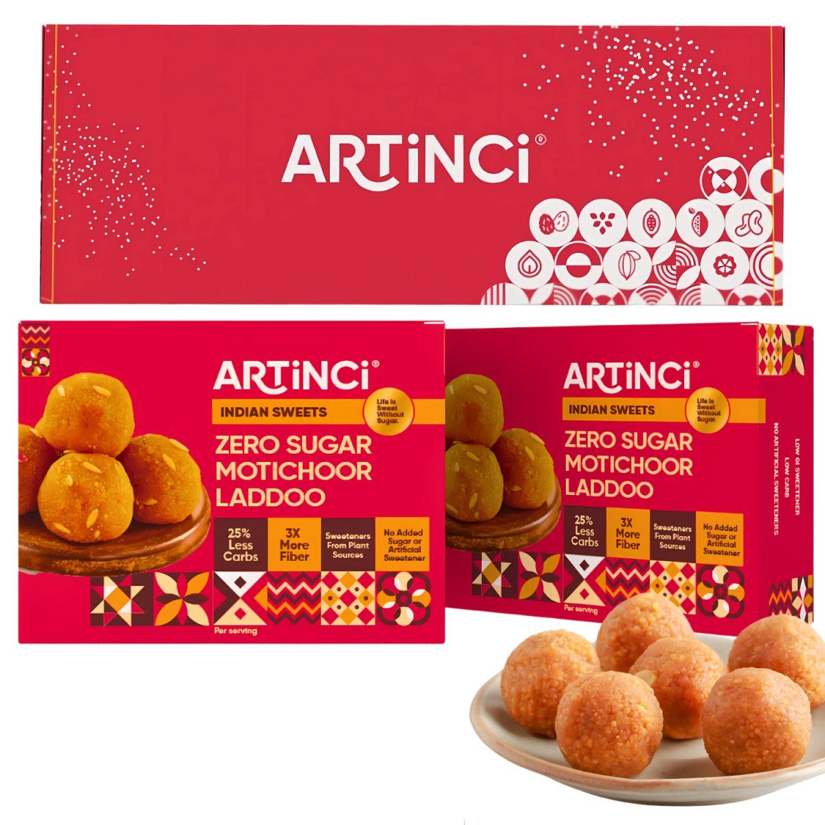 Sugar free Motichoor Ladoo (200g) X 2 nos pack