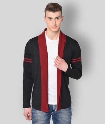 Glito Black Shawl Neck Sweater Single - None
