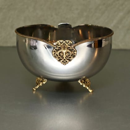 Brass & Steel Serving Bowl