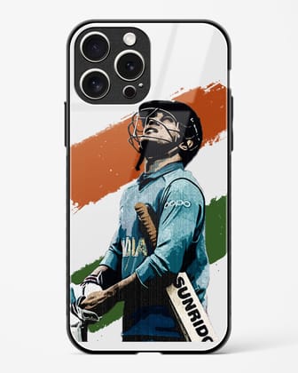 MS Dhoni Tribute Glass Case Phone Cover