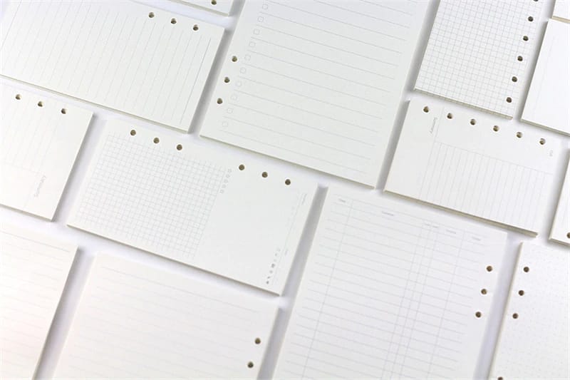 Transparent Ring Binder Inserts- Monthly Plan-A5