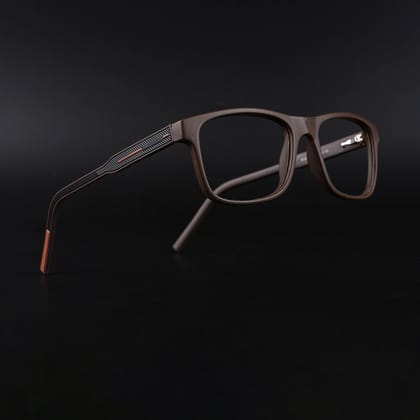 Eyejack Rush Matt Brown Square Eyeglasses for Men & Women (1008CL714-C10)