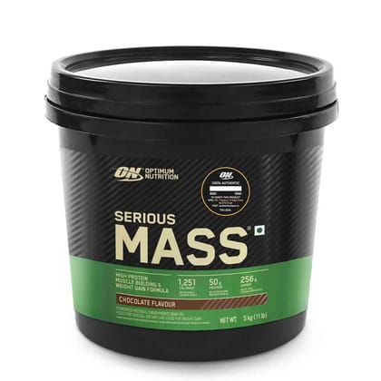 Optimum Nutrition Serious Mass (Indian)-11Lbs / Chocolate