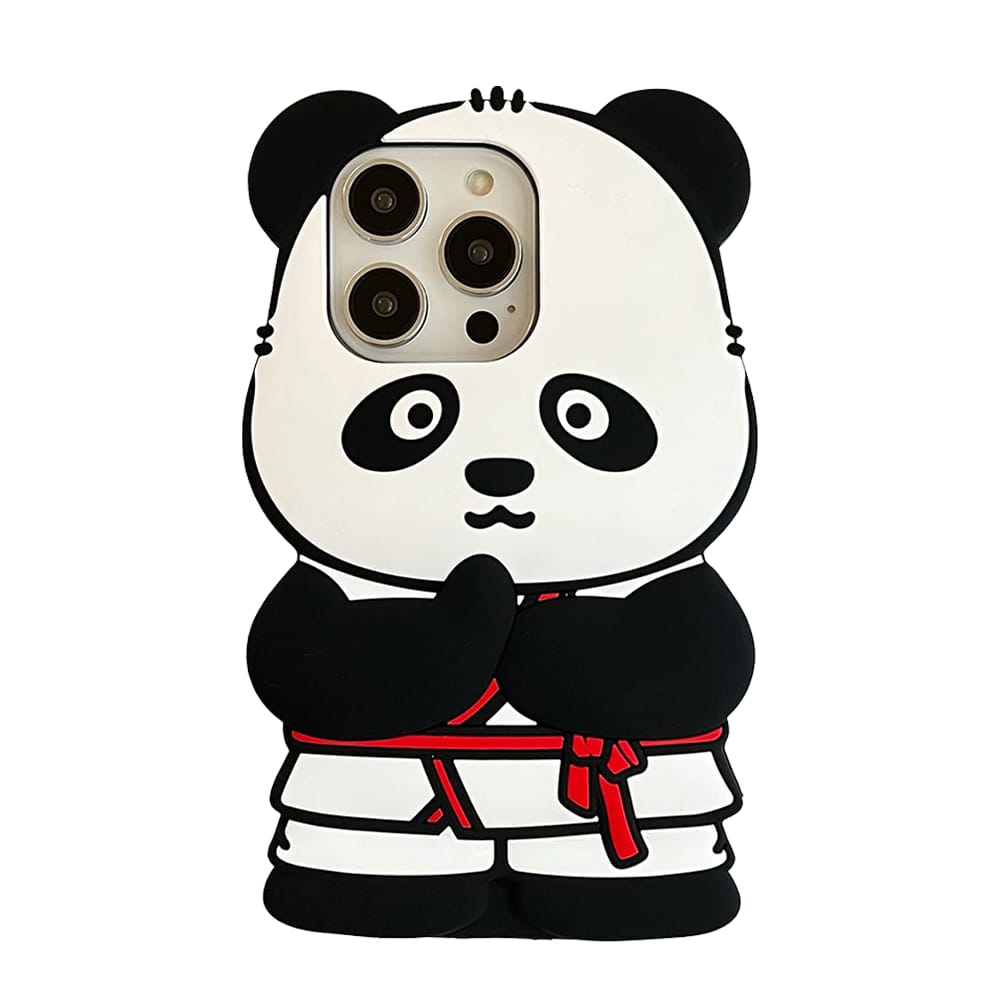 Panda - 3D Cute Panda Silicone Waterproof iPhone Case-iPhone 13