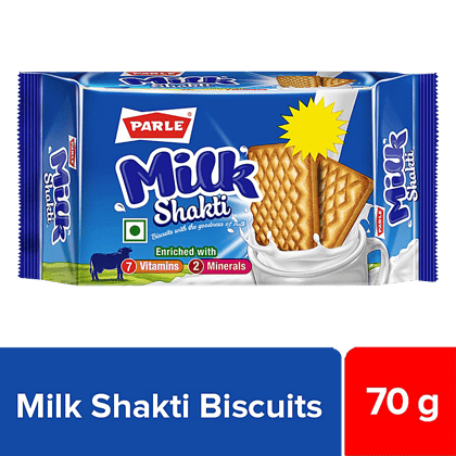 Parle Milk Shakti Biscuits - With The Goodness Of Milk, 70 G Pouch