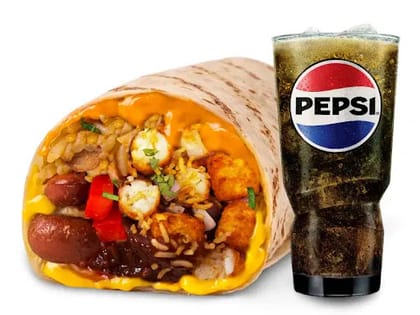 7 Layer Burrito Roll - Veg + Pepsi Masala Twist