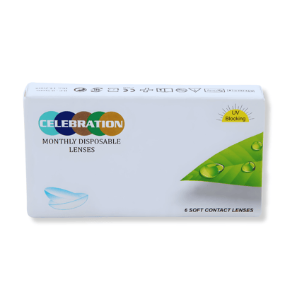 Celebration Clear Monthly Disposable lenses Monthly (6 lens/box)-Minus 0.25