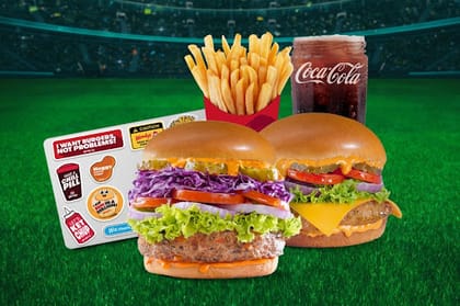Flat Rs. 237 Off On Chickenatorr + Veggienatorr Burgers + Coke + Fries