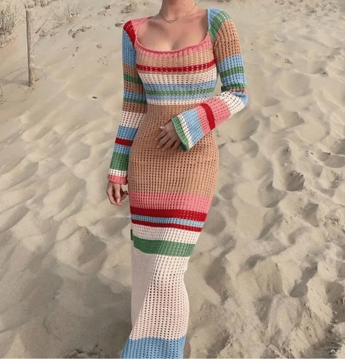Nomad crochet cover up dress-XS
