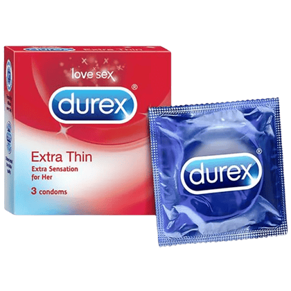 Durex Condoms - Extra Thin, 3 Pcs