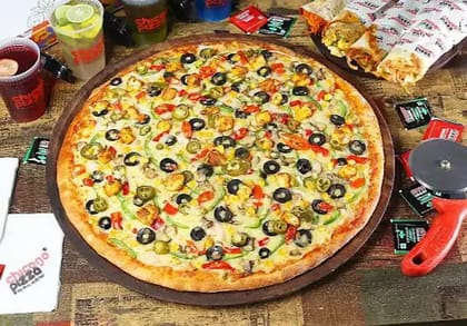 18" Monster Pizza & Potato Wedges (non-veg Combo)