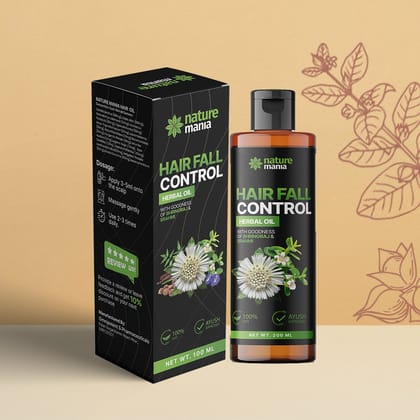 Nature Mania Herbal Hair Oil - 100 ml | Anti Hair fall Ayurvedic Oil | Nature Mania