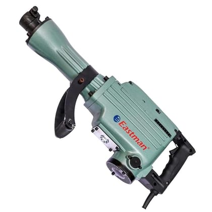 Eastman 11KG Demolition Hammer With 21J Torque, 900-1890 BPM, 1500 W,BMC Box With Service Light Indicator Flat & Pointed Chisel & Carbon Set Concrete Breaker (ERB-011)