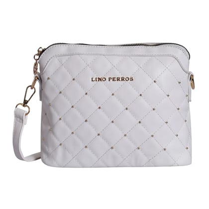 Maddie Finsta Sling Bag-21X8X17CM / White