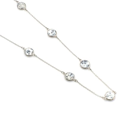 Dendrite Agate Gemstone Necklace | 925 Silver for Woman-Free / Silver / 20 Inches