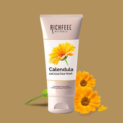 Richfeel Calendula Anti Acne Face Wash 100 g-Richfeel Calendula Anti Acne Face Wash 100 g