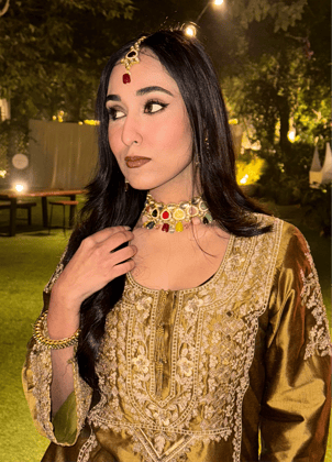 Rangeela Polki Necklace Set-POLKI / MULTICOLOURED