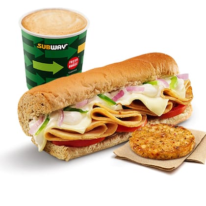 Chicken N' Cheese Sandwich (15cm) + Coffee + Hashbrown