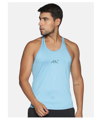 Aesthetic Nation Blue Sleeveless Vests - XL